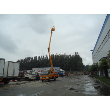 Factory Supply Dongfeng crew cab 14M telescopic aerial platform truck